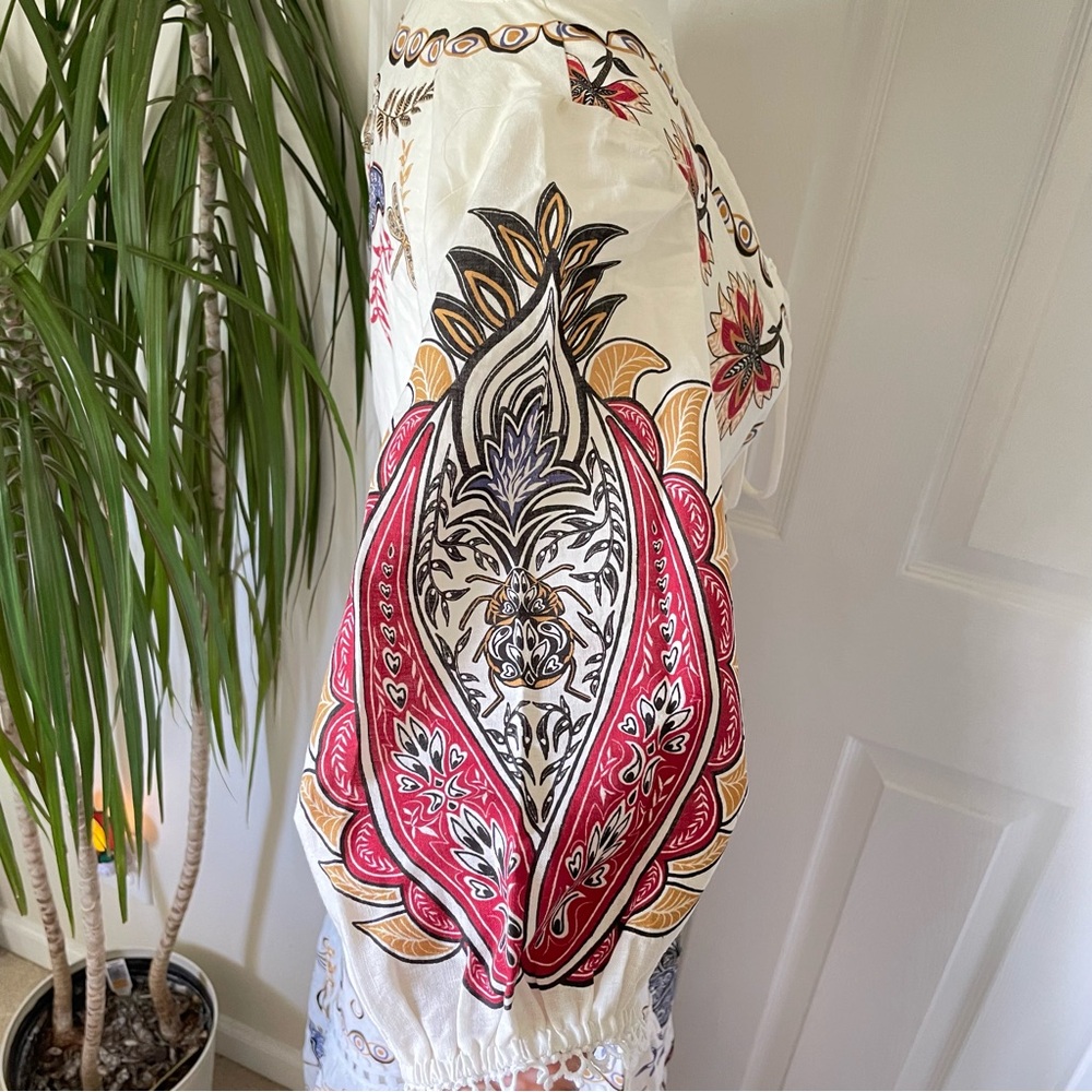 Farm Rio Boho Glam Floral Maxi Dress XS NWT - Picture 15 of 16